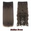 Half Head Clip-in Hair Extensions - 5-Clip One Piece, Synthetic, Long & Straight