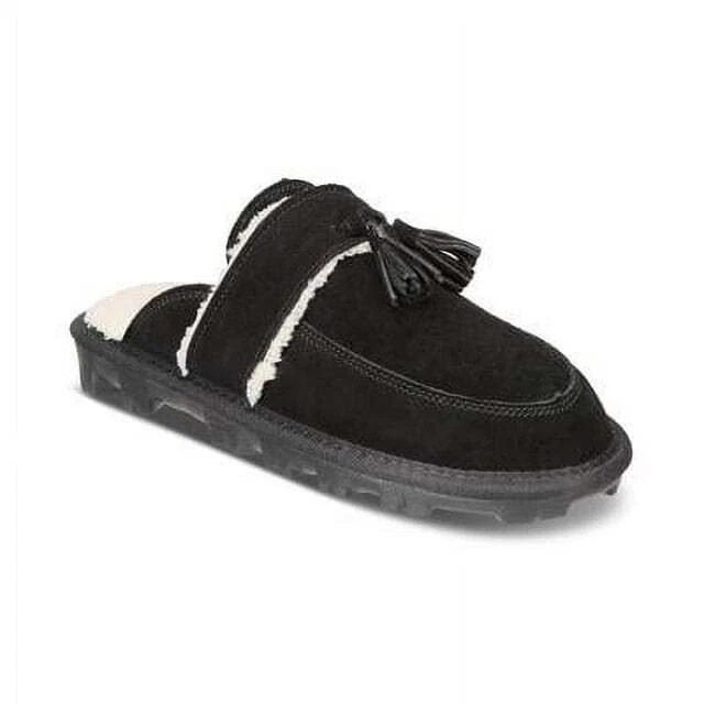 Style Co 女式 8 码拖鞋 Laneyy 流苏黑色白色模糊新品 — 第 3/4 张图片