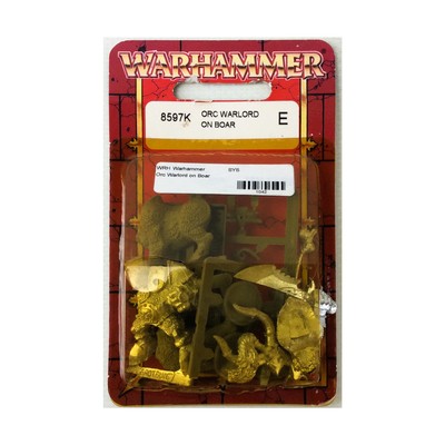 GW WHF Orcs & Goblins Orc Warlord on Boar (2000 Ed) Pack New
