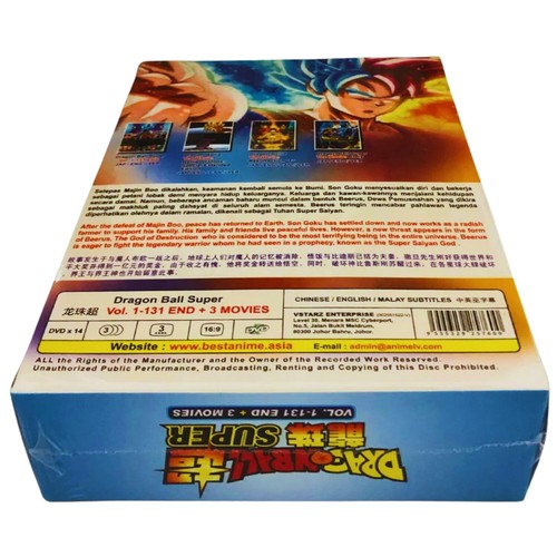 Dragon Ball Super Complete Series (1-131End) DVD +3 Movie Collection English Dub - Picture 4 of 6