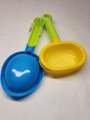 2PCS Sand Shovel And Sifter Kids, Colorful Beach Heavy Duty Plastic Shovel Toys - Picture 2 of 3