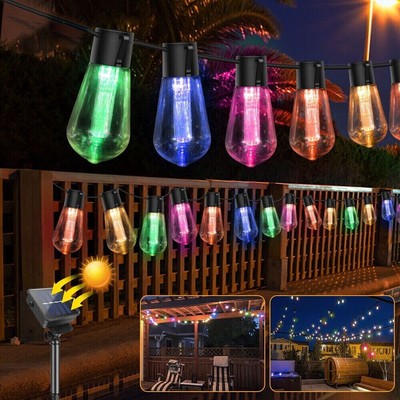 LED Solar Lichterkette Kette Weihnachtsbaumkette Party Garten Außen 30 LED Deko