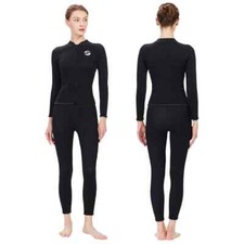 Women Professional Diving Suit Cold Proof Warm 3mm Neoprene Top Pants Split Suit