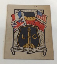 WWII 1940&rsquo;s  Honneur  aux Allies  Card