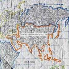 6pc Maps Airplane Travel Ocean Full/Queen QUILT Airplanes Continent Reversible