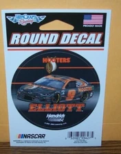 CHASE ELLIOTT #9 HOOTERS CAR 2021 NASCAR 3X3 WINCRAFT ROUND DECAL STICKER
