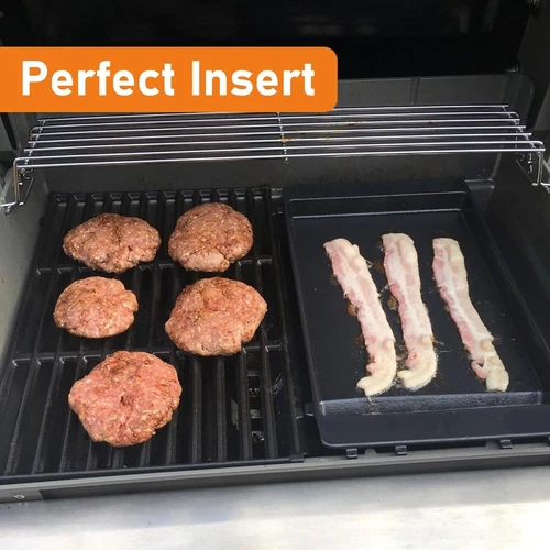 Cast Iron 7658 Grill Griddle for Weber Spirit II E-210 E-310, Spirit E210 E310