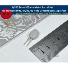 1/700 305mm HMS Dreadnought Metal Barrel for Trumpeter 06704/06706 Model 10pcs