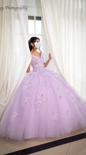 Morille by Madeline Gardner, Light Purple floral quinceañera dress size 00
