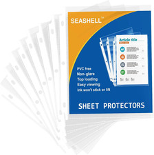 100 Economy Non-Glare Sheet Protectors,Plastic Page Protectors for 3 Ring Binder