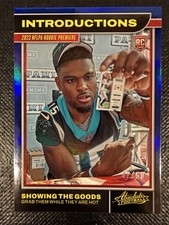 2023 Panini Absolute #5 Jonathan Mingo Introductions Spectrum Blue #/50 Panthers