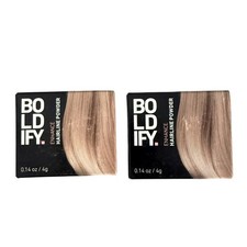 Lot Of 2 BOLDIFY Hairline Powder Root Touch Up Hair Color Medium Blonde .14oz