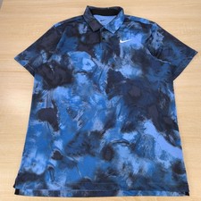 Men's M Nike Dri-Fit Camo AOP Pattern Performance Golf Polo Shirt FD5935-451