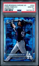 2025 BOWMAN CHROME SAPPHIRE EDITION PROSPECTS #224 CHING-HSIEN KO PSA 10