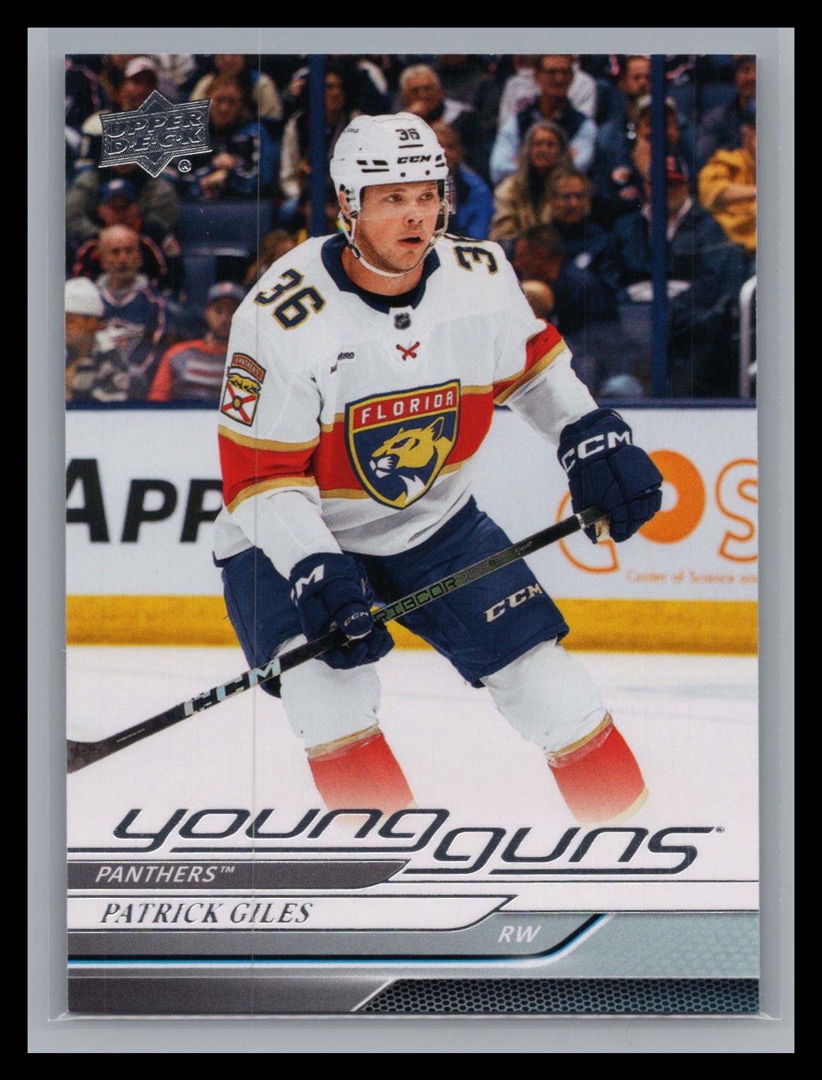 2024-25 Upper Deck #476 Patrick Giles YOUNG GUNS Rookie Card RC Florida Panthers