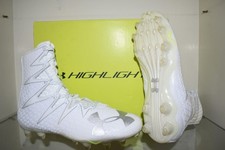 Under Armour Highlight MC Football Cleats 1269693 102 White/Metallic Silver 8.5