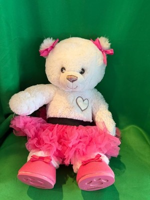 Build-A-Bear Workshop Ballerina Teddy Bear with Pink Tutu & Shoes plus shirt