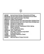 Genuine Mopar Transmission Gasket Package 683...