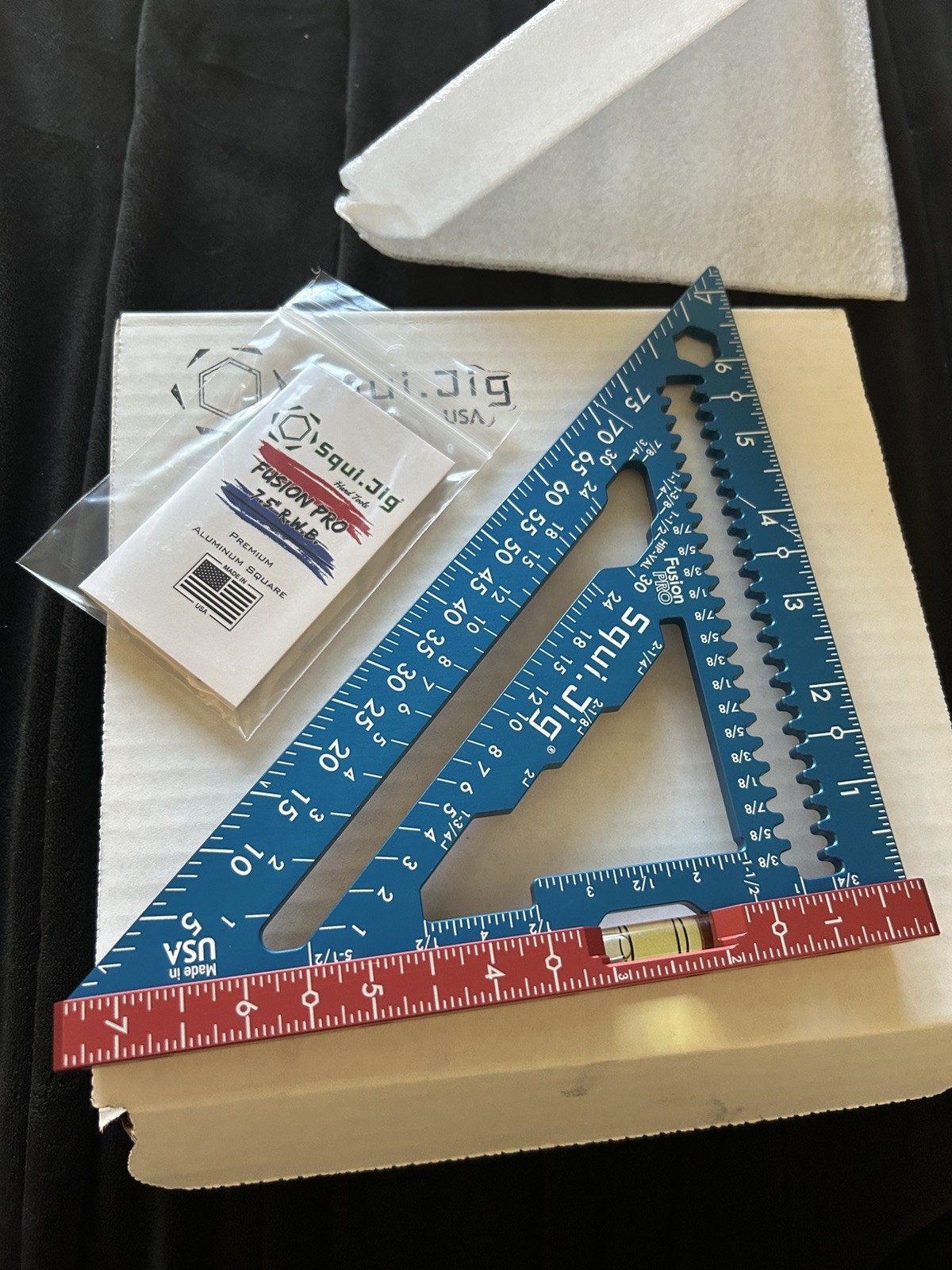 Squi.jig Fusion Pro 7-1/2 Inch Aluminum Rafter Square