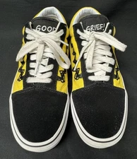 VANS Peanuts Old Skool Charlie Brown Good Grief Sneakers US-M-7.5 US-W-9