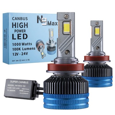 N9 MAX H11 H9 H8 High Power LED White 6000K 100,000LM Toyota/Scion
