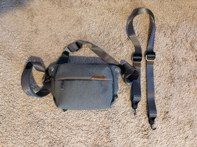 Peak Design - Everyday Sling 3L - Ash  w/Slide Lite Camera Strap