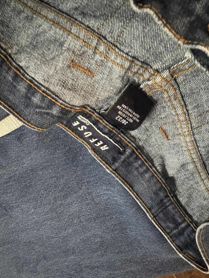 Refuse Denim Y2K Jeans Baggy For Skaters Men’s Waist Size 38 - Image 3 of 4