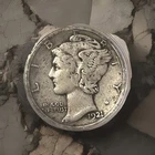 1921 d mercury dime Anacs Vf30 Key Date