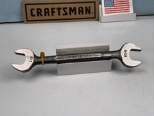 Craftsman =V= Series 1/2in. X 9/16in. Open End Wrench, USA Made - Tan Tag
