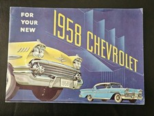 1958 Chevrolet Passenger Car Accessories Parts Catalog