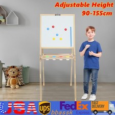 Art Easel, Easel For Kids, Adjustable Height With Magnetic Dark Green Board New