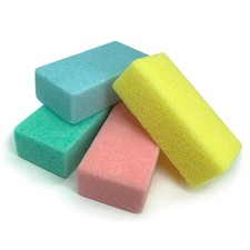 Maryton Pumice Sponge for Feet, 4 Count Pack of 1 , Assorted Colors4