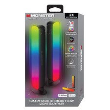 2-Pack Smart Wi-Fi LED Light Bars with RGB Color Changing for Gaming Room