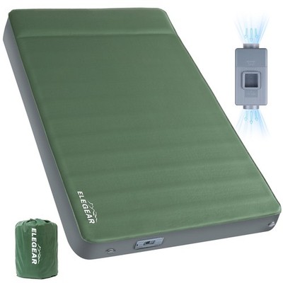 Elegear CumbreX  Air & Foam Self Inflating Sleeping Pad, Builtin Electric Pum...