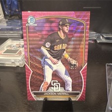 2023 Jackson Merrill Bowman Chrome Prospects Mega Box Pink Mojo Refractor /199 