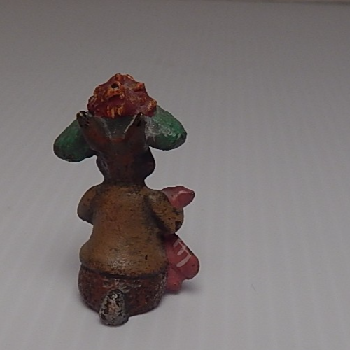 Mini lapin Beatrice Potter en bronze peint à froid Vienne FBW Fritz Bermann - Photo 2/3
