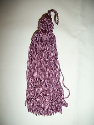  CONSO CHAINETTE TASSEL  5.5'' INCH H11 WINE BERRY HOME DECOR PILLOW CRAFTS NWOT