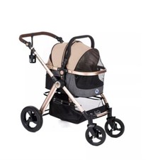 Pet Rover Prime 3-in-1 Luxury Dog/Cat/Pet Stroller Travel Carrier Car