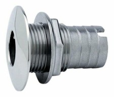 attwood Stainless Steel Barbed Short Straight Thru-Hull, 3/4-Inch