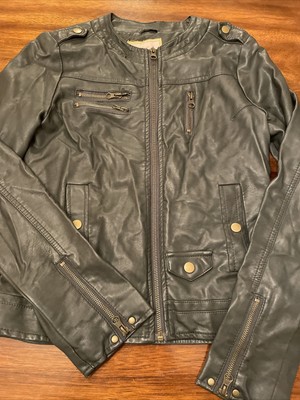 pink envelope leather jacket