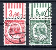 DR-3.Reich 554/55OR Upper Edge Postmarked (CA3462