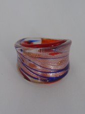 MURANO GLASS RING LAMPWORK SIZE 7.75