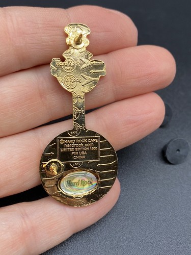 2006 Hard Rock Cafe San Antonio Texas Rainbow Mandolin Music Hat Lapel Pin - Picture 3 of 5