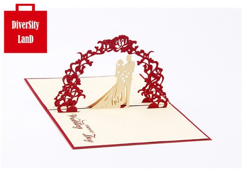 3D Pop Up Greeting Card Happy Birthday Card Easter Valentines Day Wedding - Picture 3 of 6
