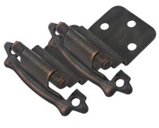 *25 Pack* Cosmas 13180-ORB Oil Rubbed Bronze 3//4/" Full Inset Cabinet Hinge Pair
