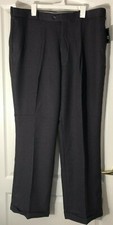 PRONTI Purple with Gray Houndstooth Pleated Cuffed Dress Trouser Pants Men's