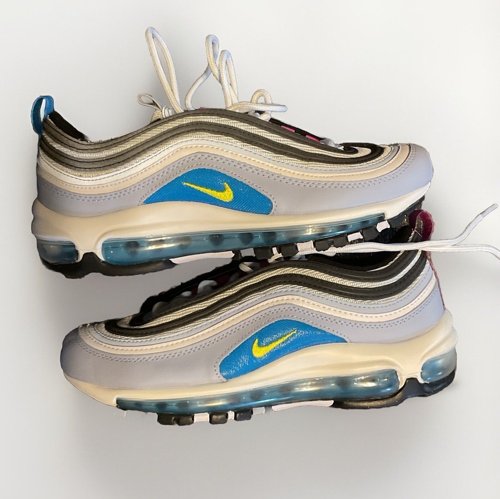 Nike Air Max 97 Kids Size 6Y Black White Pink Yellow Gray Blue New No Box