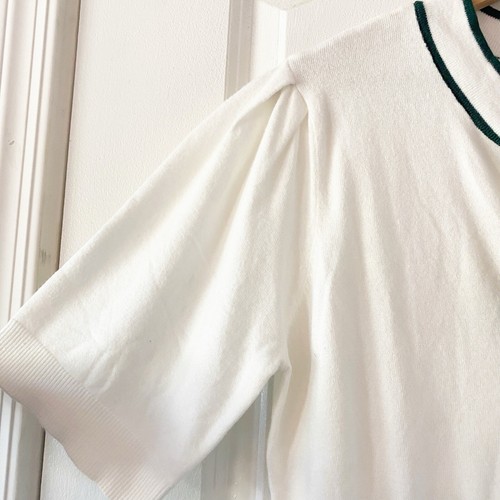 MODCLOTH Women’s Bow Thyself Ivory Tie Neck Knit Top NWT Sz XL - Picture 6 of 11
