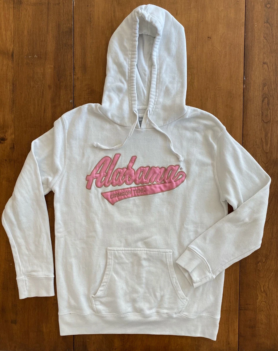 Womens ALABAMA CRIMSON TIDE HOODIE SWEATSHIRT J America Vanity WHITE Pocket  L | eBay