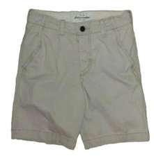 Abercrombie  Fitch NY Kids Boys Chino Shorts Khaki Beige Light Tan Size 14